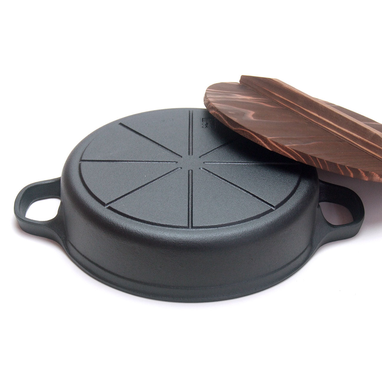 南部鉄器｜木蓋付　すき焼き餃子鍋　26cm
